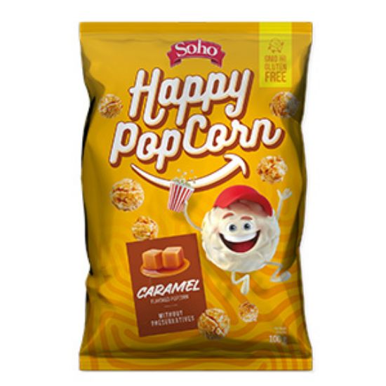 Picture of Soho Happy Popcorn Caramel 100g Bags  x20